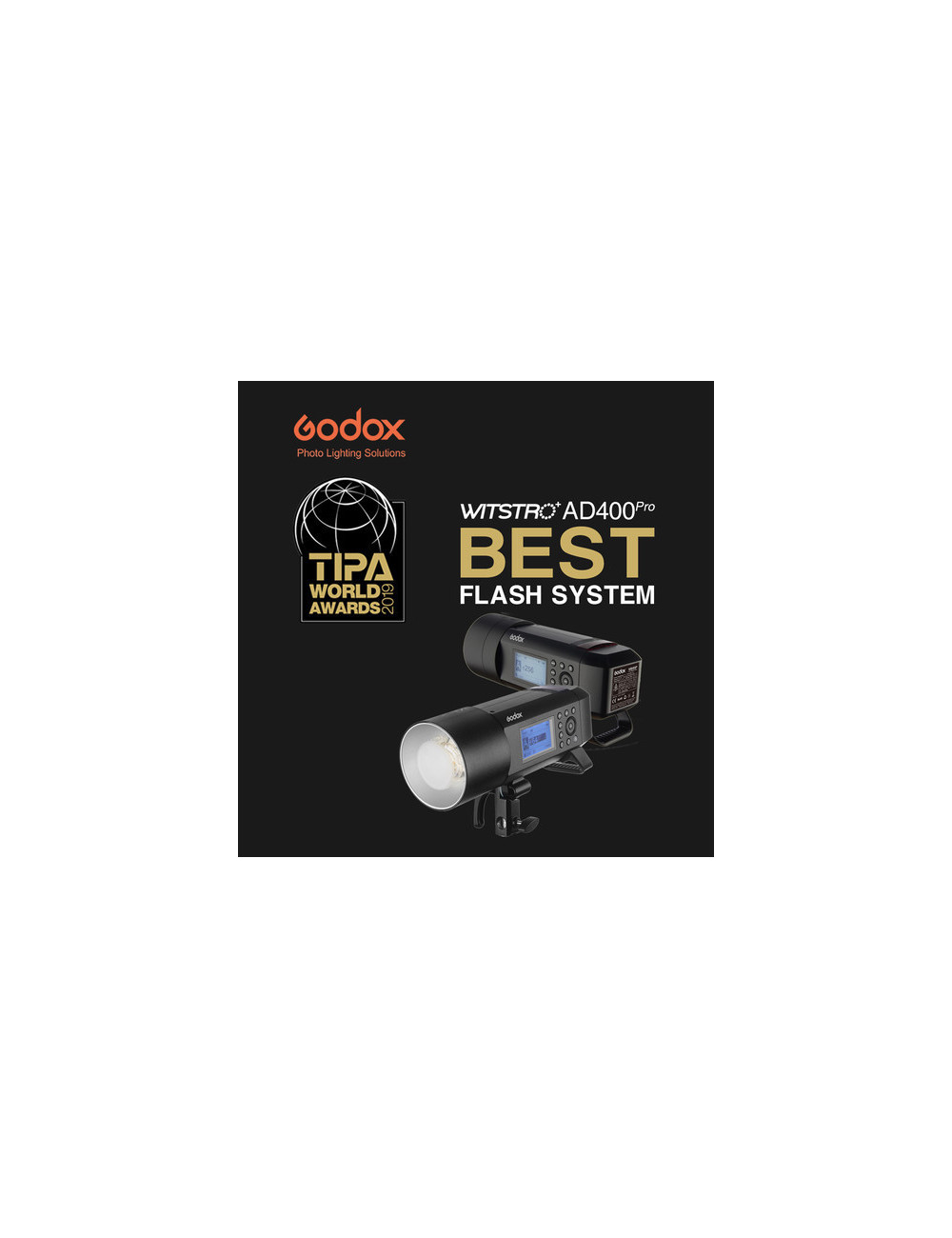 Godox Flash Witstro AD400Pro TTL / HSS y Batería intercambiable