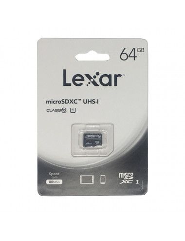 Memoria microSD XC de 64 GB, clase UHS- IU1, V10, A1, c