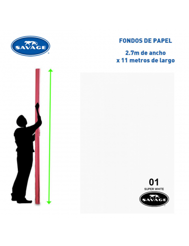 Savage Fondo Papel 2.7x11m...