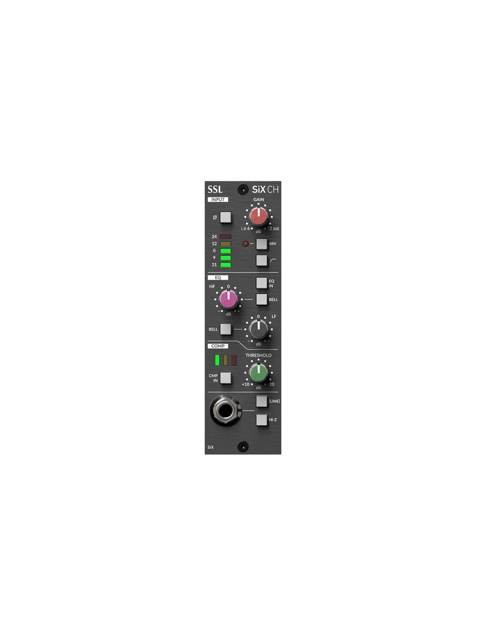 Solid State Logic Six Channel Strip - Channel Strip Serie 500