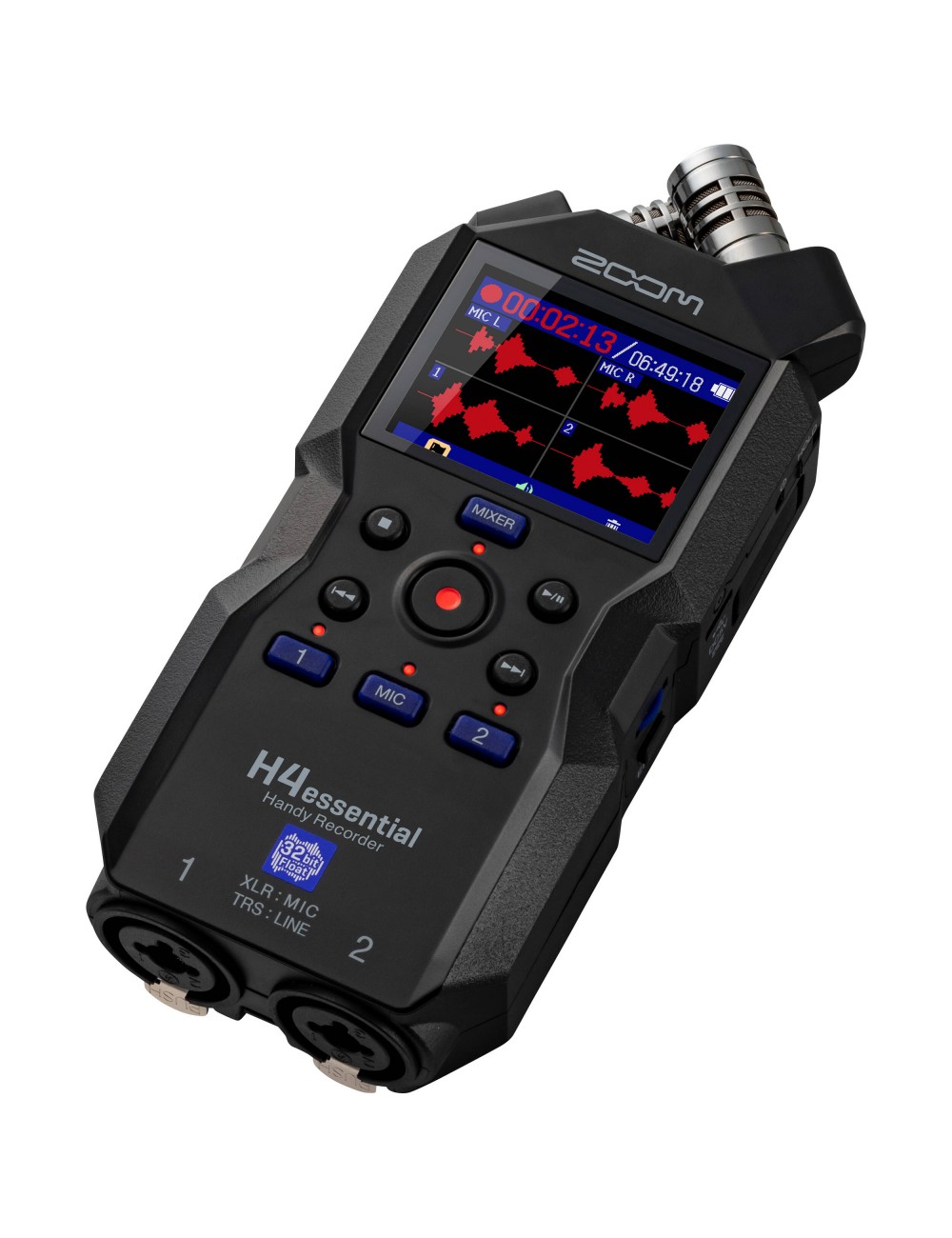 Zoom H4essential 4-Track 32-Bit Float Portable Audio Recorder Bundle With Zoom Aph 4e Accessory Pack For H4essential Portable Recorder And Kellards Cleaning Pack