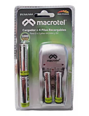Macrotel Cargador de Pilas...