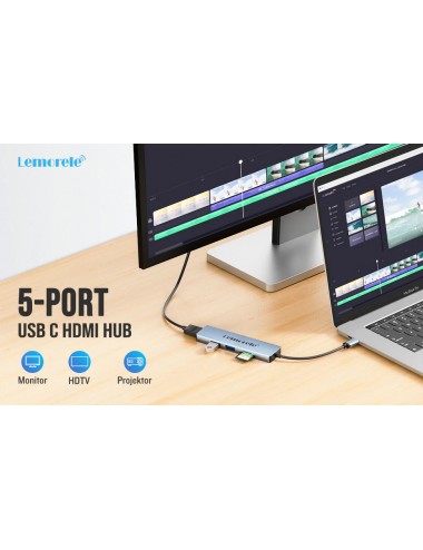 Lemorele TC18  Hub USB-C  5...