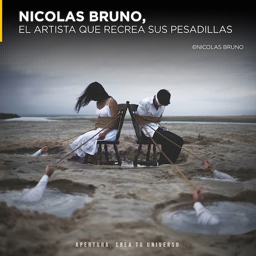 Nicolas Bruno, el artista que recrea sus pesadillas