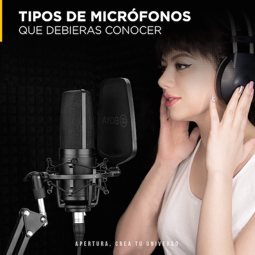 Tipos de micrófonos que debieras conocer 