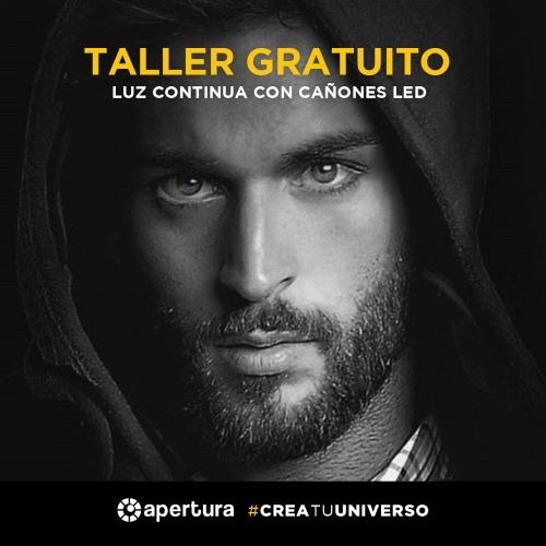 TALLER FOTOGRAFÍA GRATUITO: USO DE LA LUZ CONTINUA CON CAÑONES LED