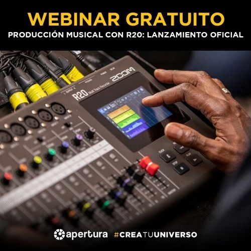 Webinar gratuito: Producción musical con R20 (Lanzamiento oficial)
