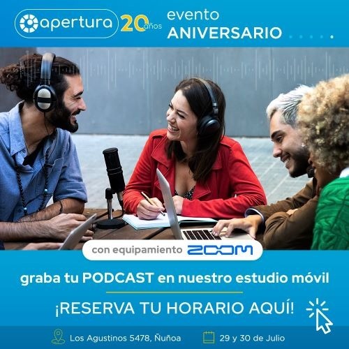 Graba tu podcast en nuestro estudio móvil