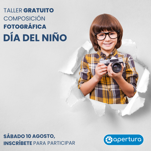 Taller Composición fotográfica para niños (DÍA DEL NIÑO)