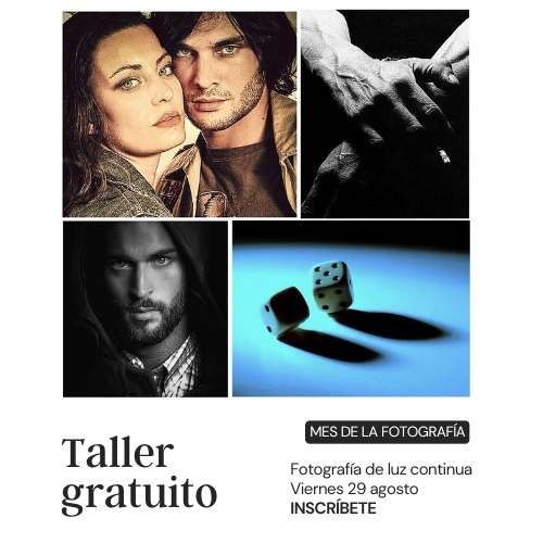 Taller Gratuito: Fotografía con luz continua 