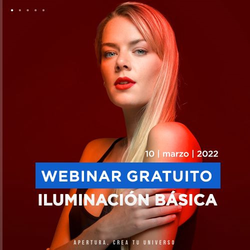 Webinar gratuito: Fotografía iluminación básica
